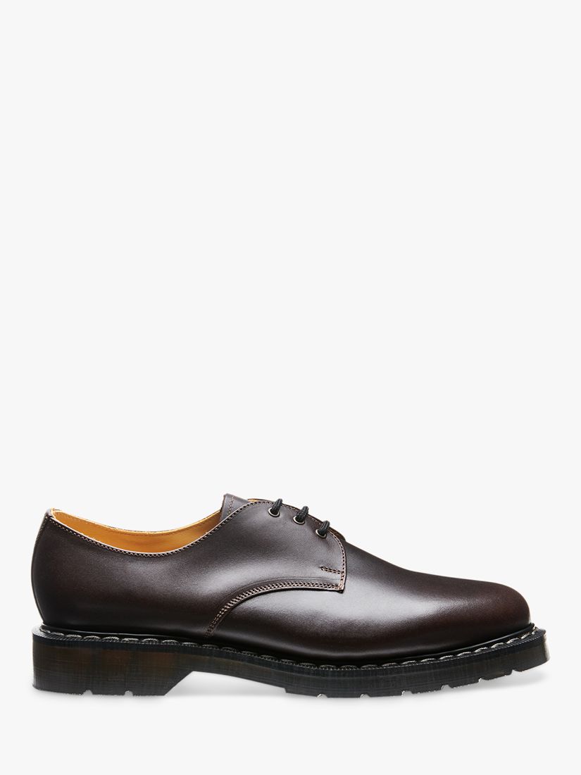 Solovair Gibson Greasy Shoes, Brown at John Lewis & Partners