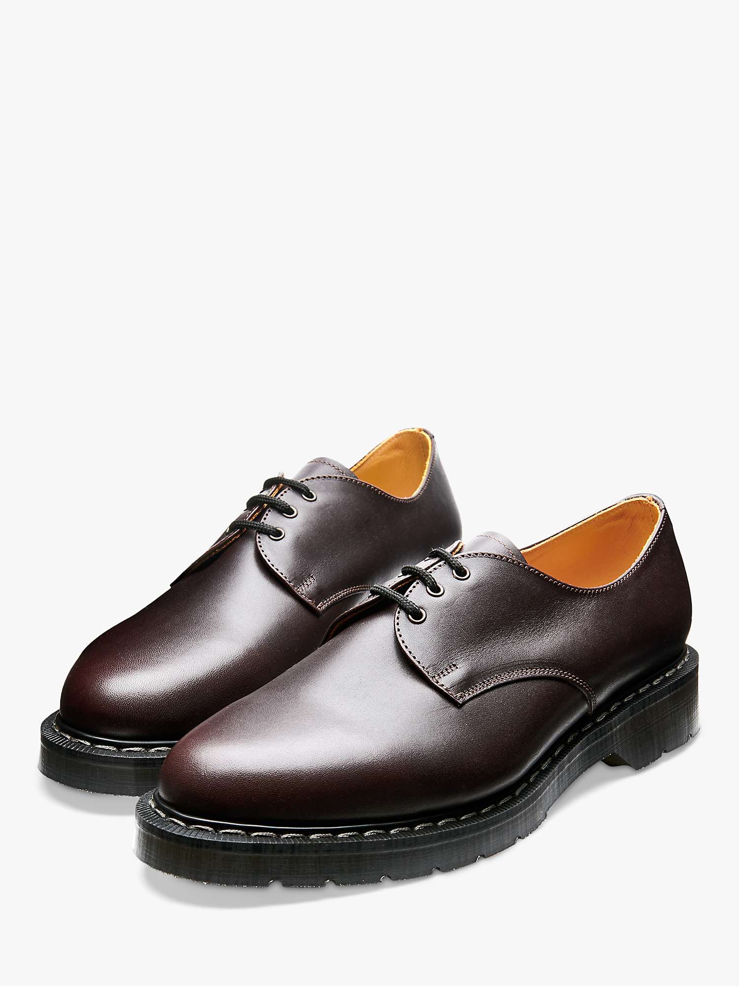 Buy Solovair Gibson Greasy Shoes, Brown Online at johnlewis.com