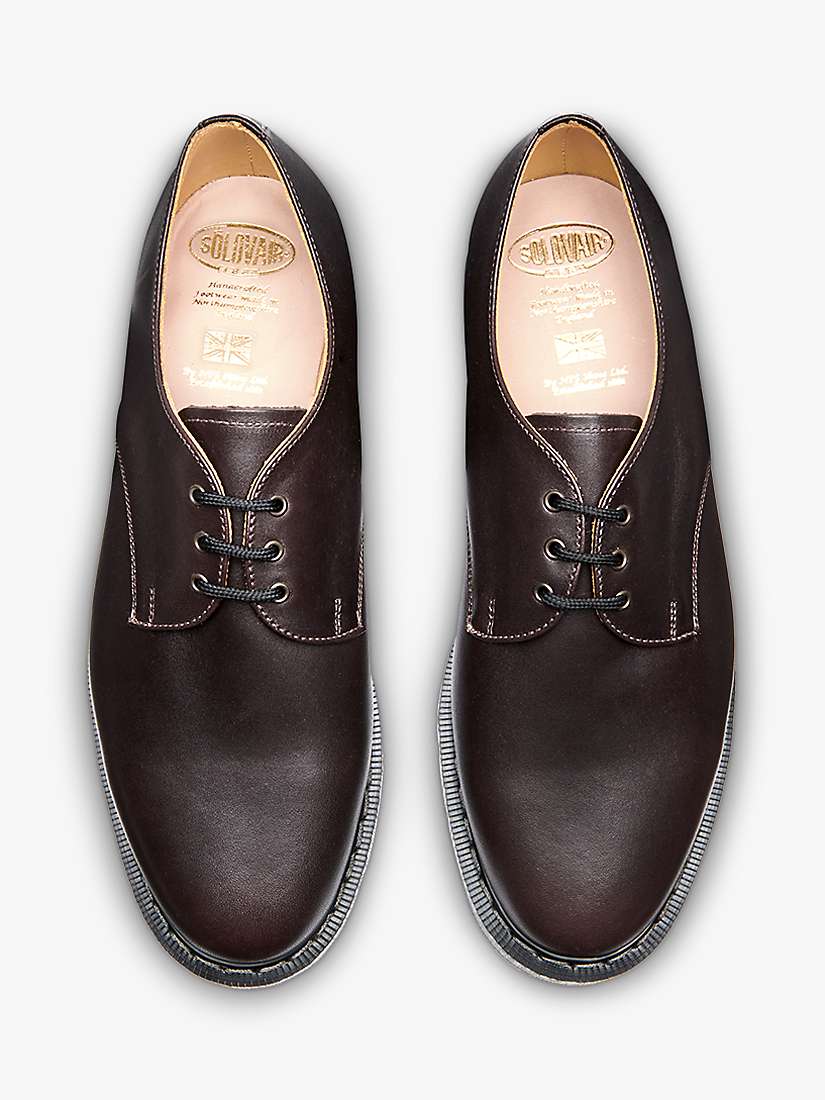 Buy Solovair Gibson Greasy Shoes, Brown Online at johnlewis.com