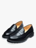 Solovair Saddle Loafers, Black