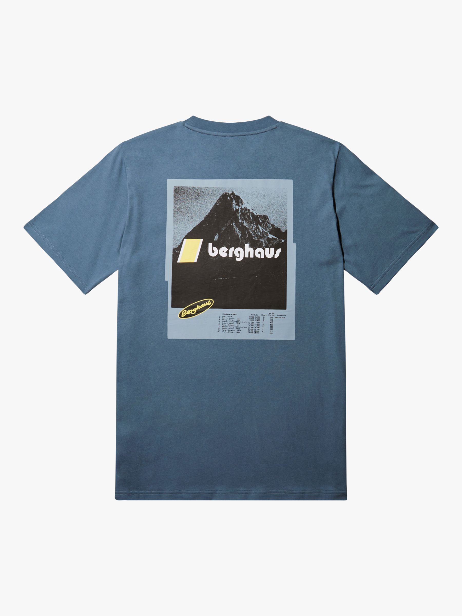 Berghaus Climb Organic Cotton Short Sleeve T-Shirt, Airway Grey, L