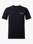 Berghaus Organic Cotton Short Sleeve T-Shirt, Black, Black