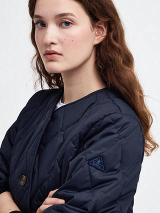 Barbour Bickland Quilted Jacket, Dark Navy