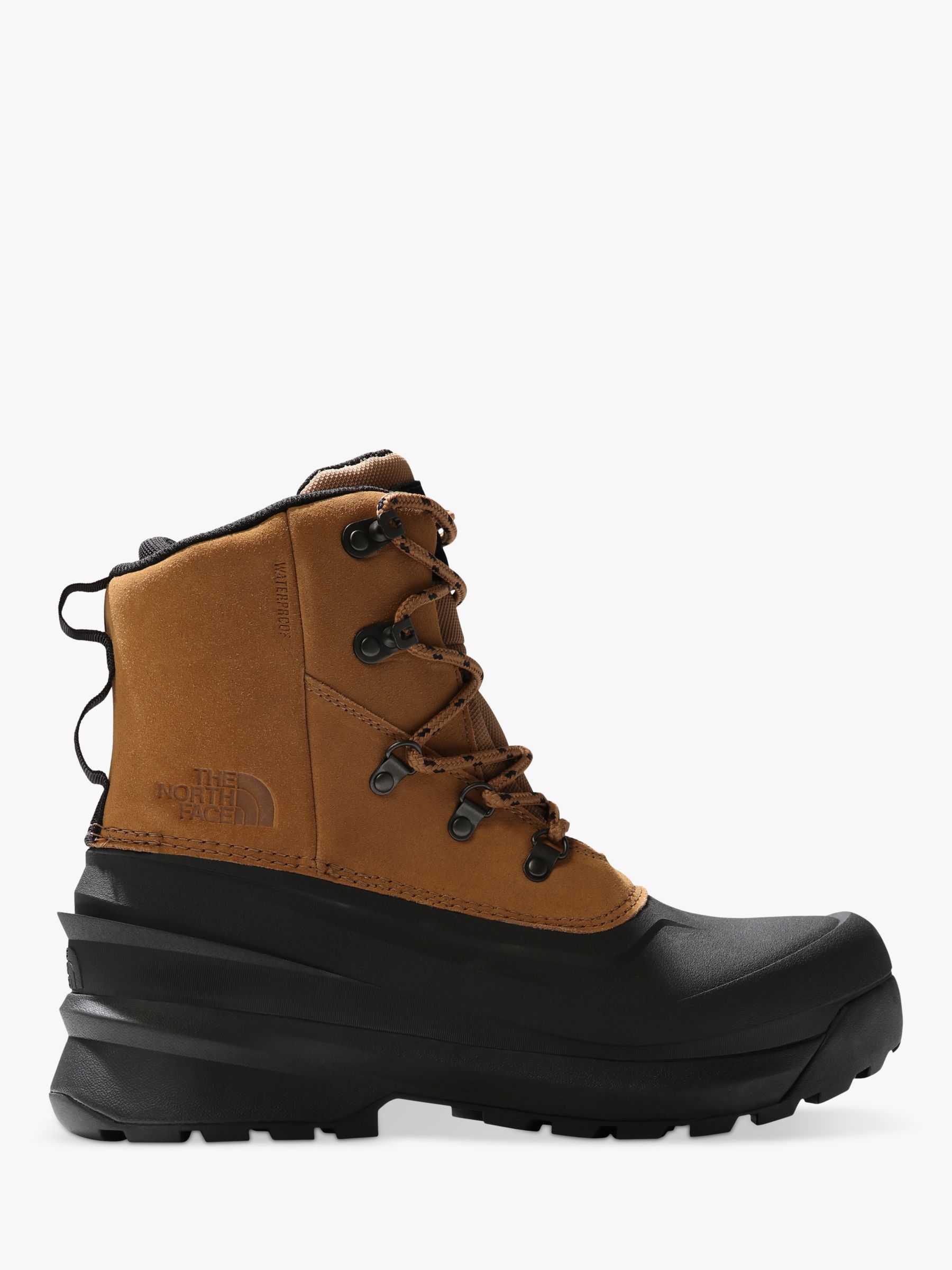 Buy The North Face Chilkat V Men's Waterproof Hiking Boots, Utility Brown/TFN Black Online at johnlewis.com