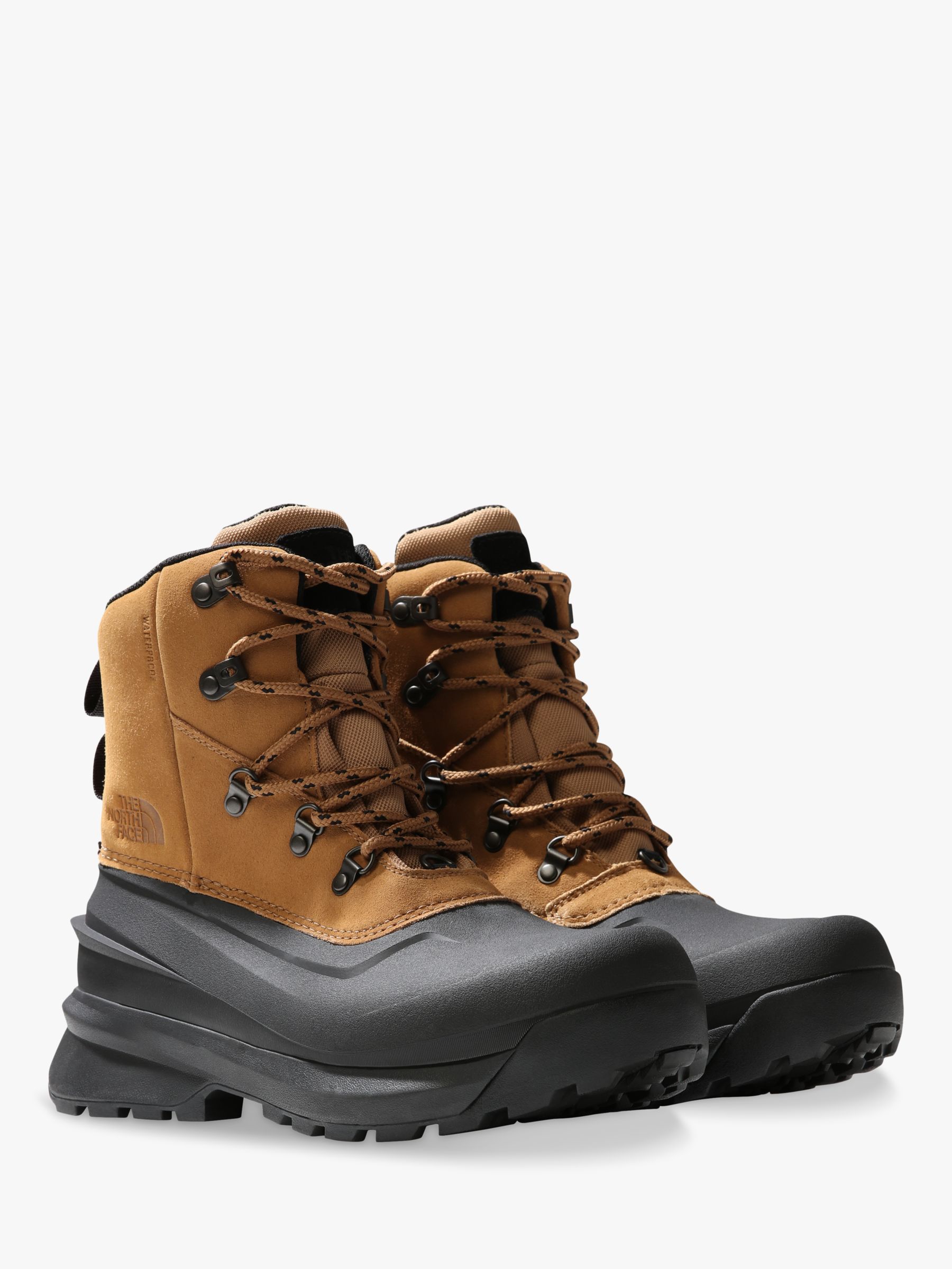 Buy The North Face Chilkat V Men's Waterproof Hiking Boots, Utility Brown/TFN Black Online at johnlewis.com