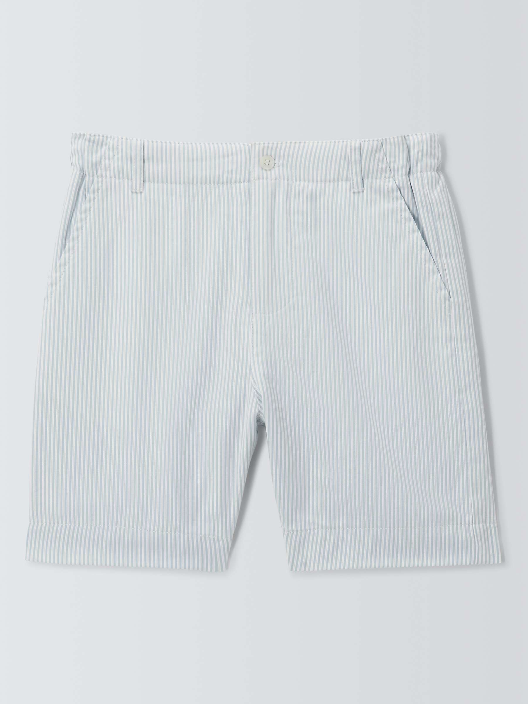 Buy John Lewis Heirloom Collection Kids' Ticking Stripe Shorts, Blue/White Online at johnlewis.com