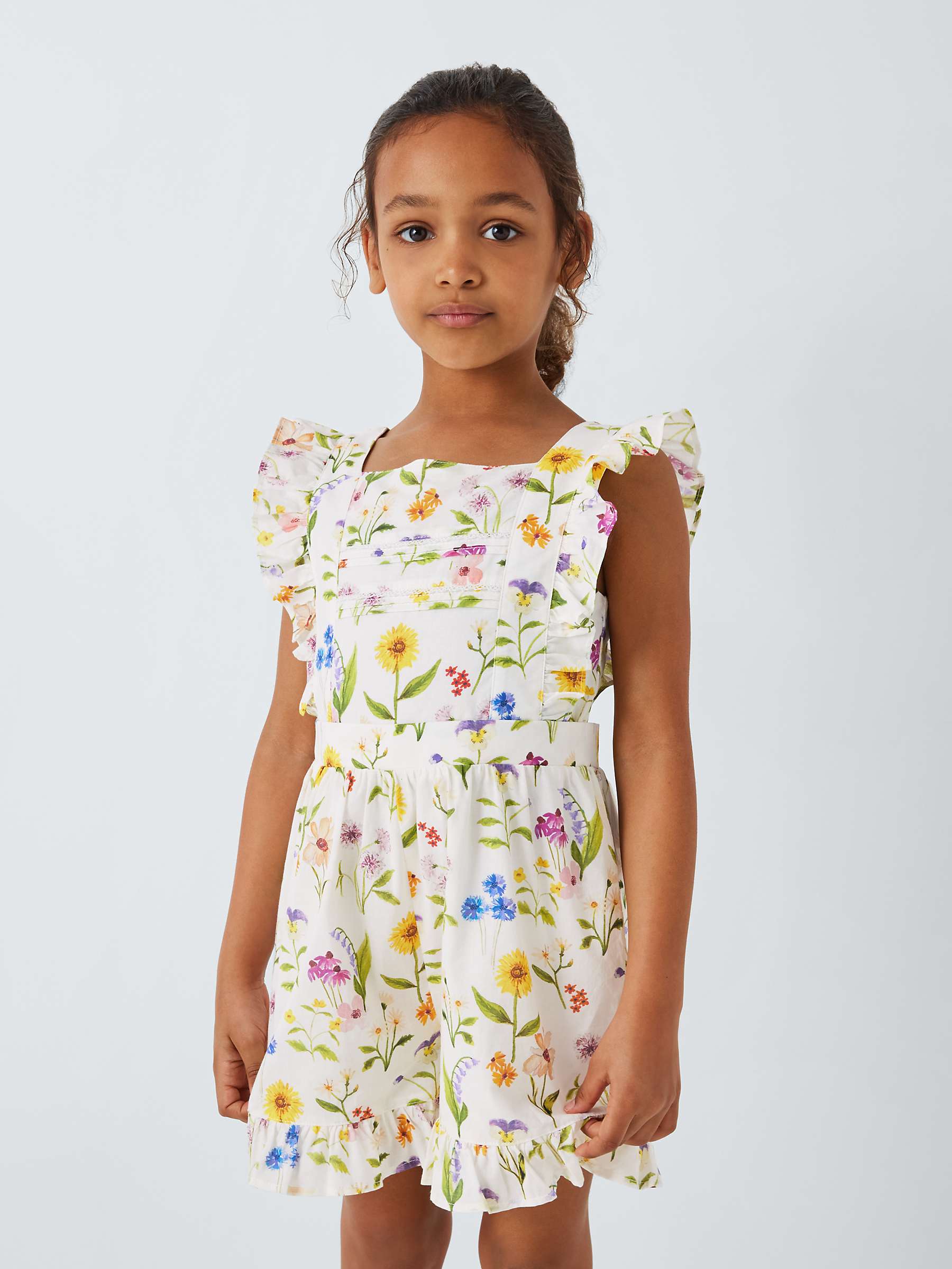 Buy John Lewis Heirloom Collection Kids' Floral Playsuit, Multi Online at johnlewis.com