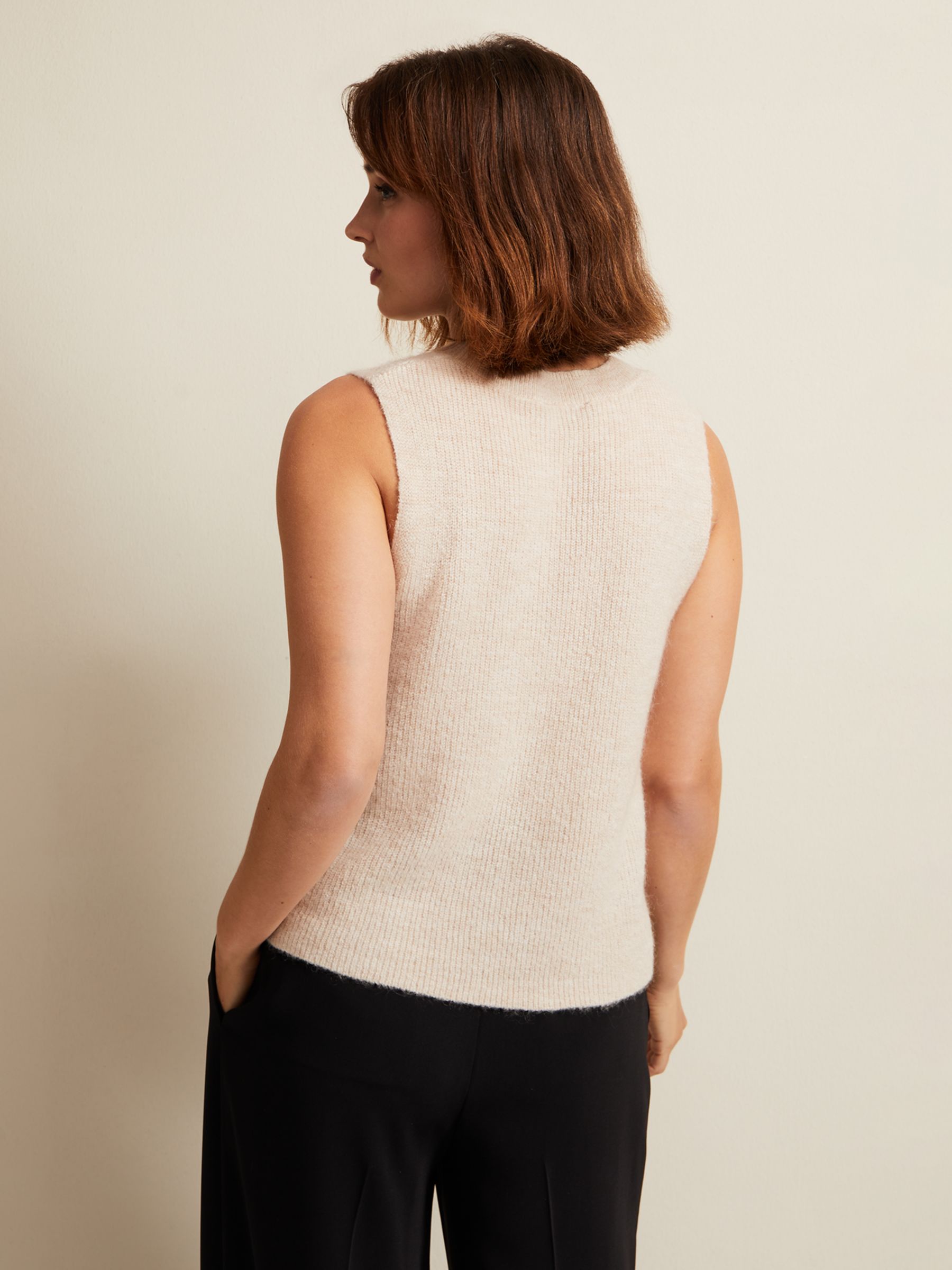 Buy Phase Eight Daniella Mohair Blend Knit Tank Top, Stone Online at johnlewis.com