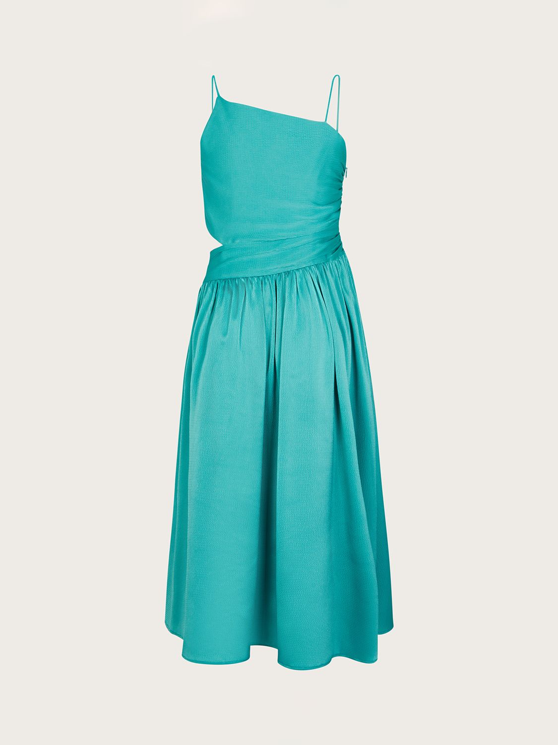 Buy Monsoon Kids' Satin Dress, Green Online at johnlewis.com