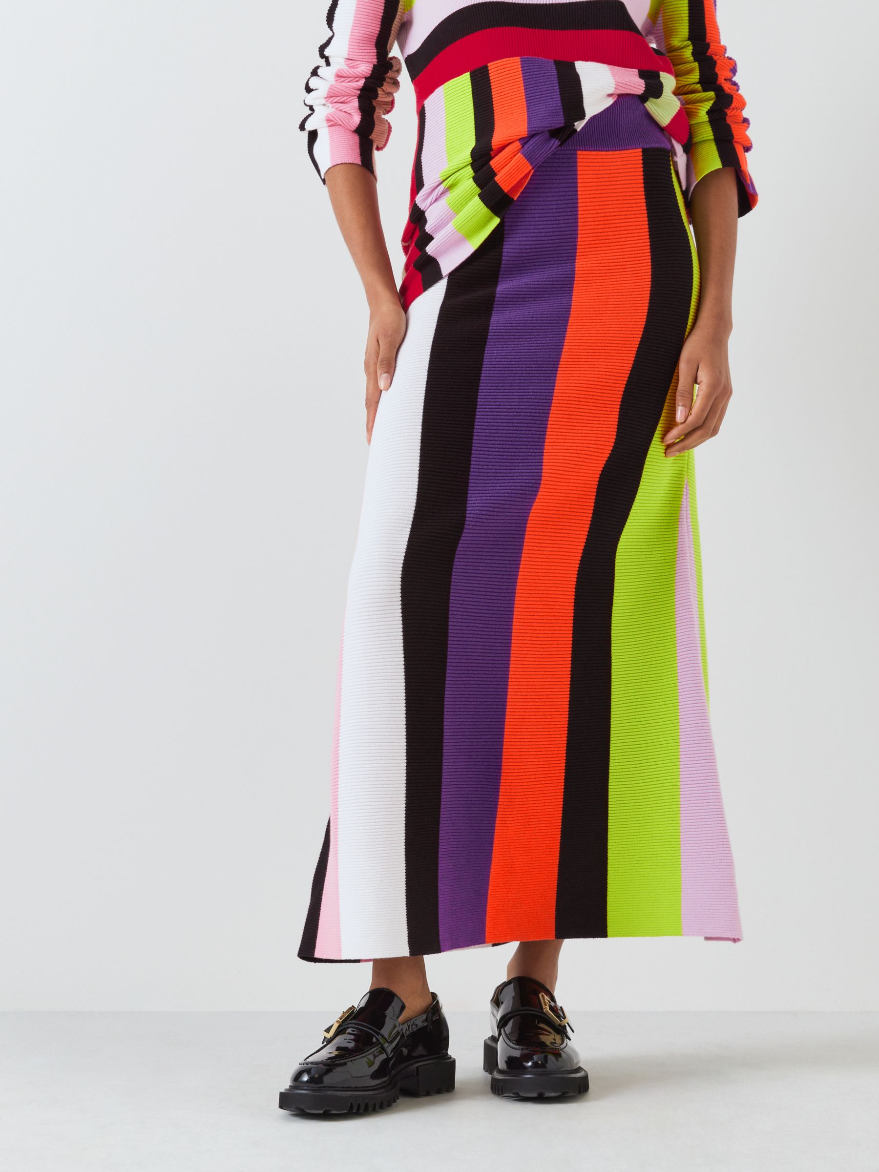Olivia Rubin Paulina Stripe Maxi Skirt, Multi, XS