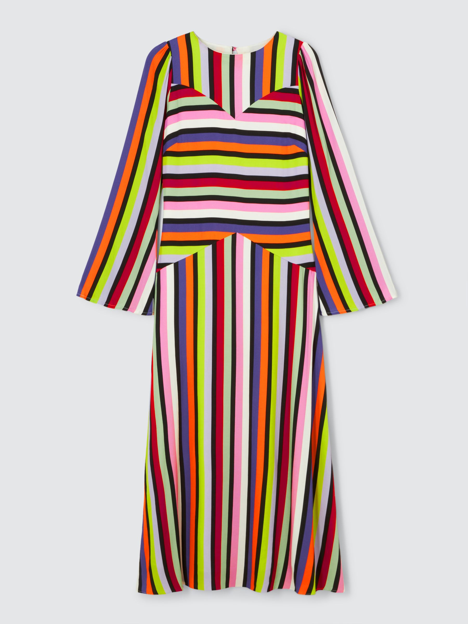 Olivia Rubin Theo Stripe Midi Dress, Multi, 6