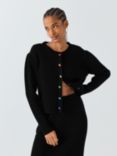 Olivia Rubin Dee Rainbow Button Cardigan, Black