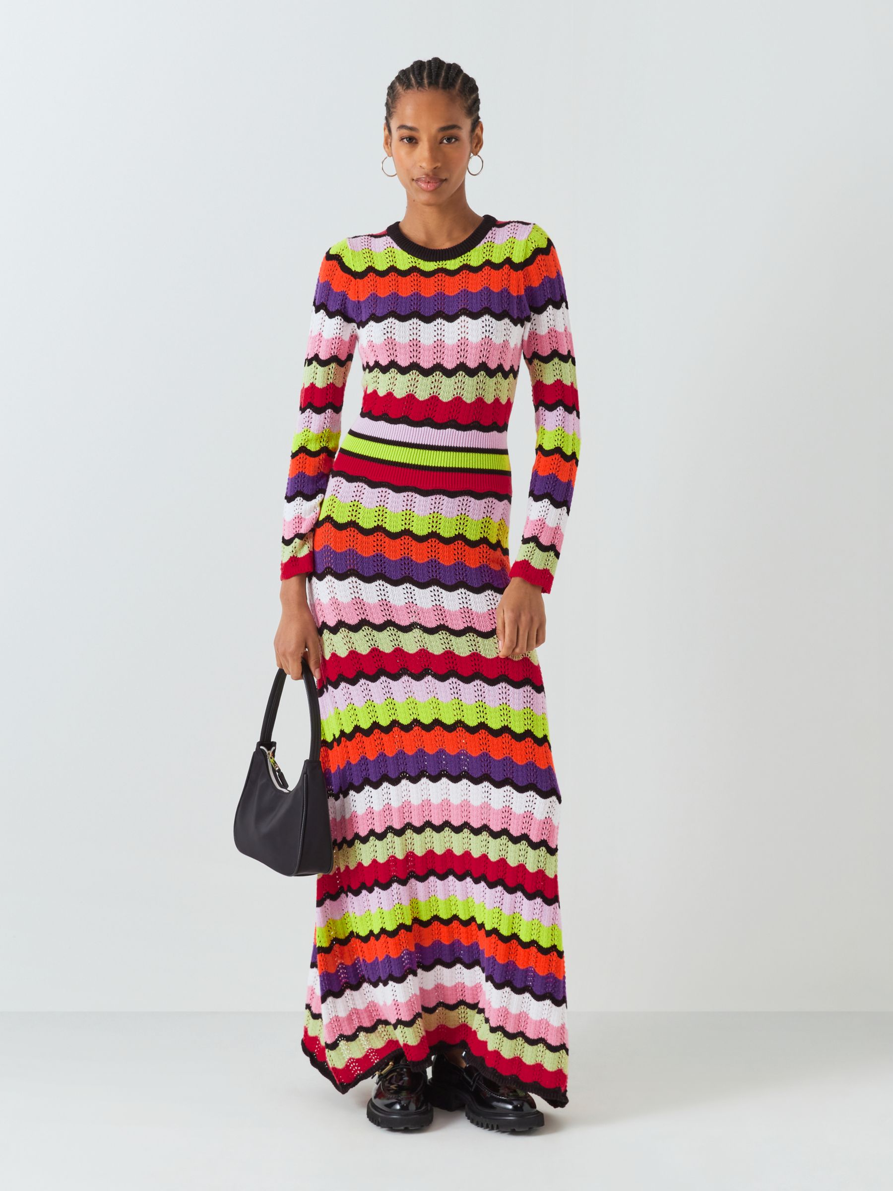 Olivia Rubin Vivica Wiggle Stripe Dress, Multi, L