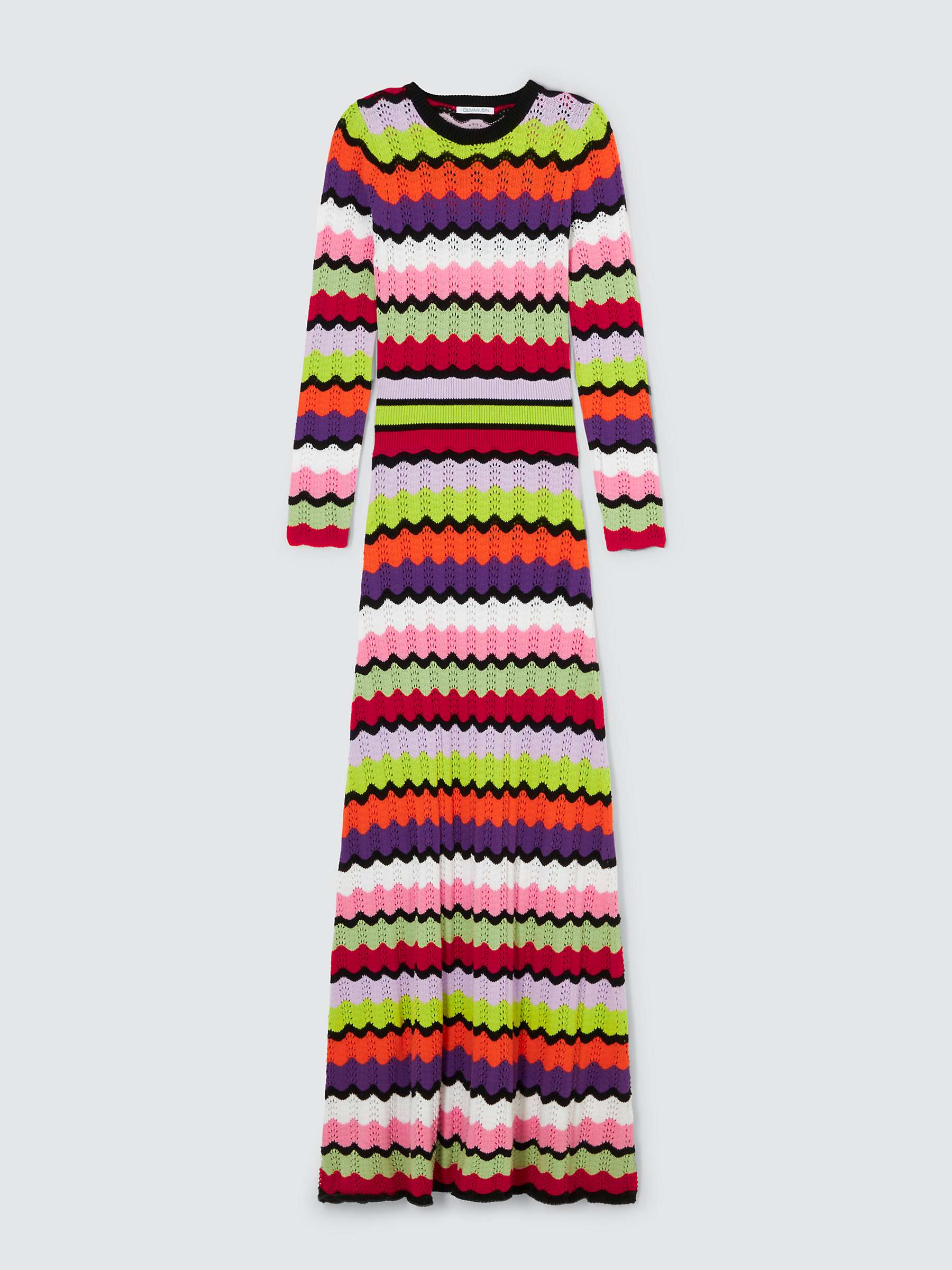 Buy Olivia Rubin Vivica Wiggle Stripe Dress, Multi Online at johnlewis.com