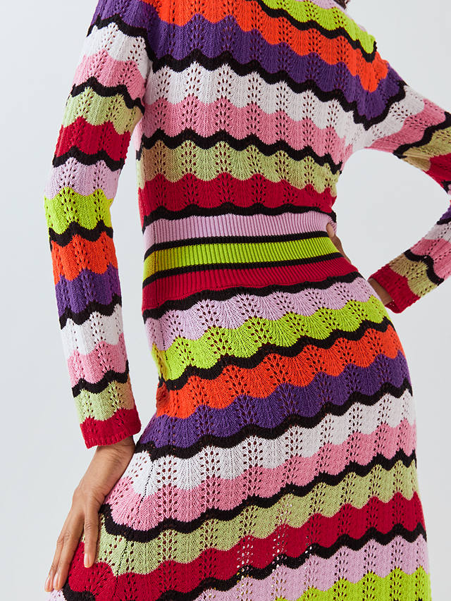 Olivia Rubin Vivica Wiggle Stripe Dress, Multi