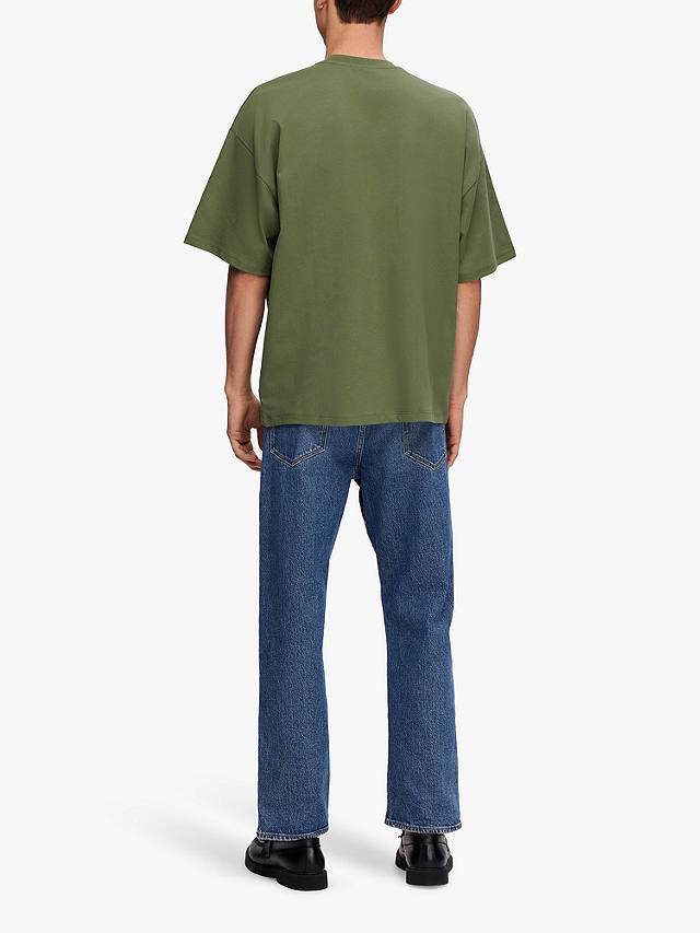 SELECTED HOMME Timeless Short Sleeve T-Shirt, Green