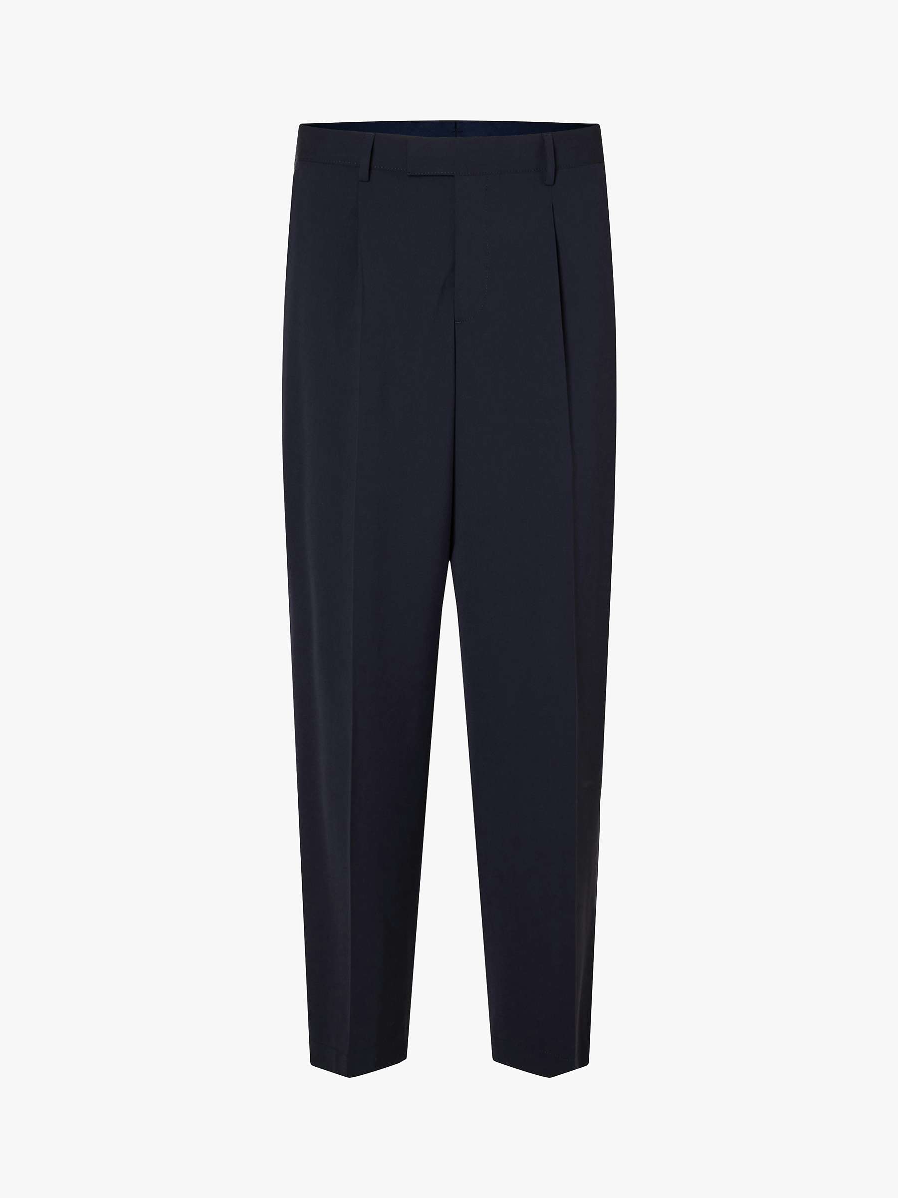 Buy SELECTED HOMME Tailored Fit Trousers, Dark Navy Online at johnlewis.com
