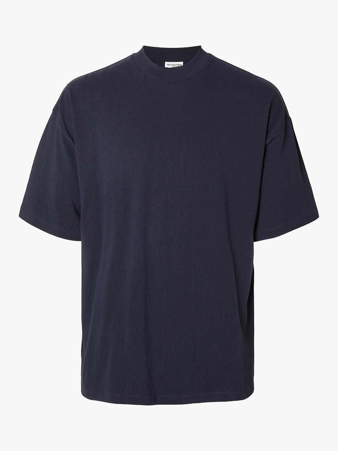 SELECTED HOMME Organic Cotton Blend Essential T-Shirt, Sky Captain