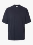 SELECTED HOMME Organic Cotton Blend Essential T-Shirt, Sky Captain, Sky Captain