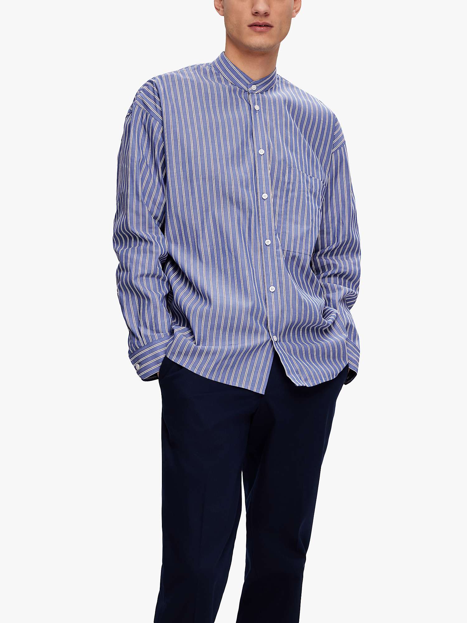 Buy SELECTED HOMME Stripe Formal Long Sleeve Shirt Online at johnlewis.com