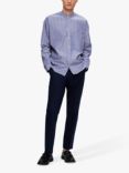 SELECTED HOMME Stripe Formal Long Sleeve Shirt, Blue/White