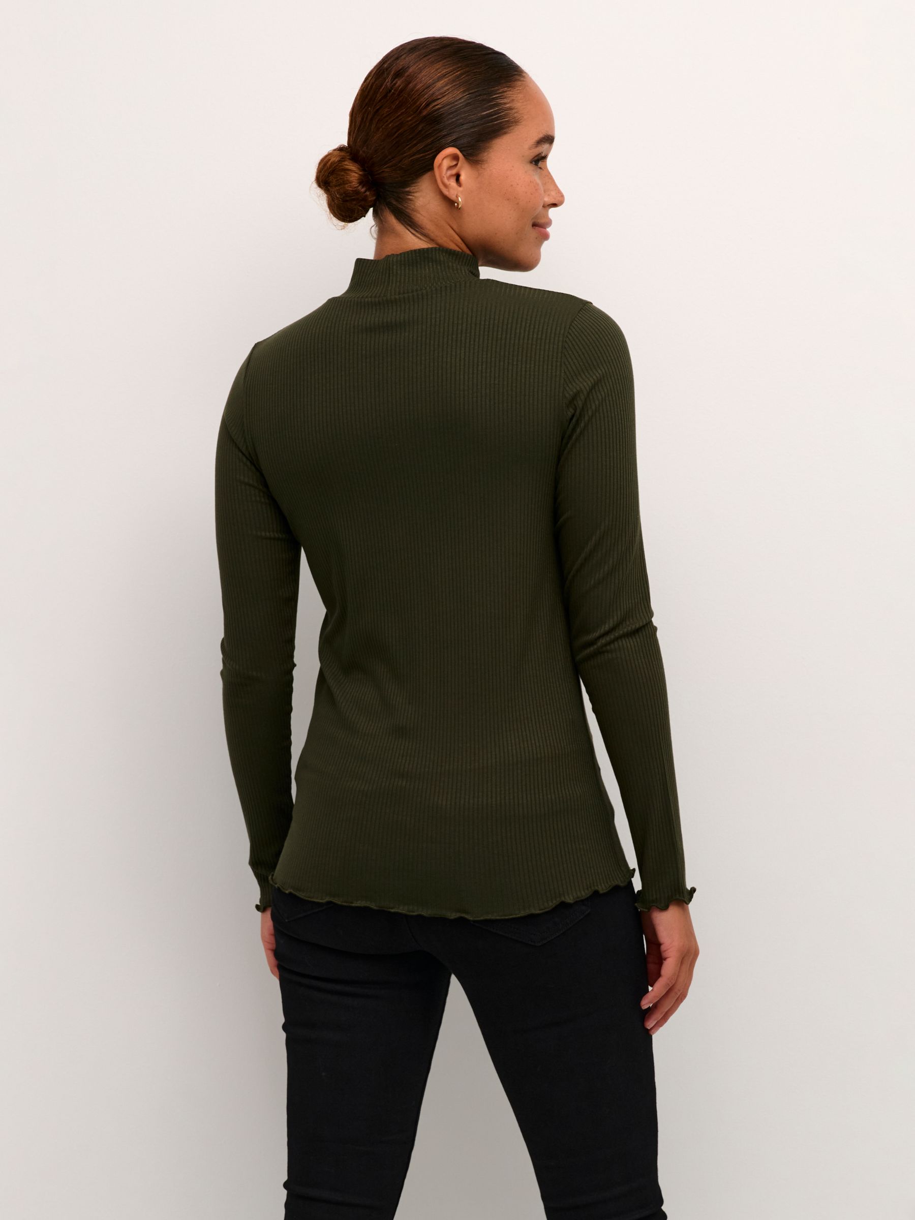 Buy KAFFE Drew Turtleneck Long Sleeve T-Shirt Online at johnlewis.com