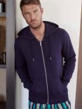 British Boxers Zip Up Lounge Hoodie, Navy