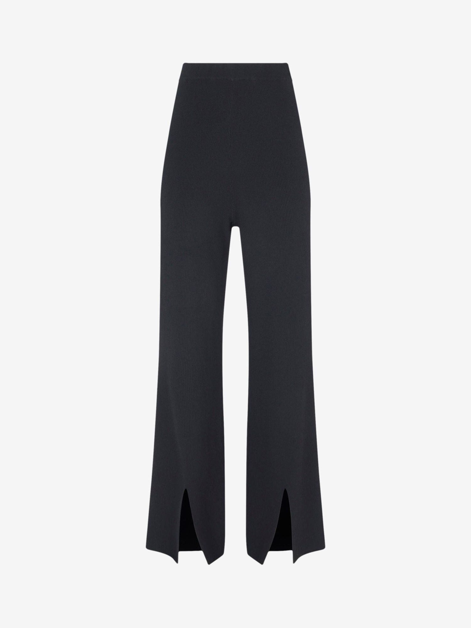 Mint Velvet High Rise Wide Leg Button Pocket Trousers, Black, XS