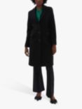 James Lakeland Long Button Coat, Black
