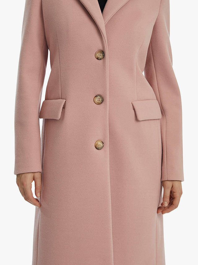James Lakeland Long Button Coat, Pink