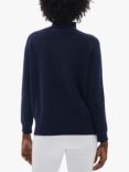 James Lakeland Cross Diamond Wool Blend Jumper, Navy