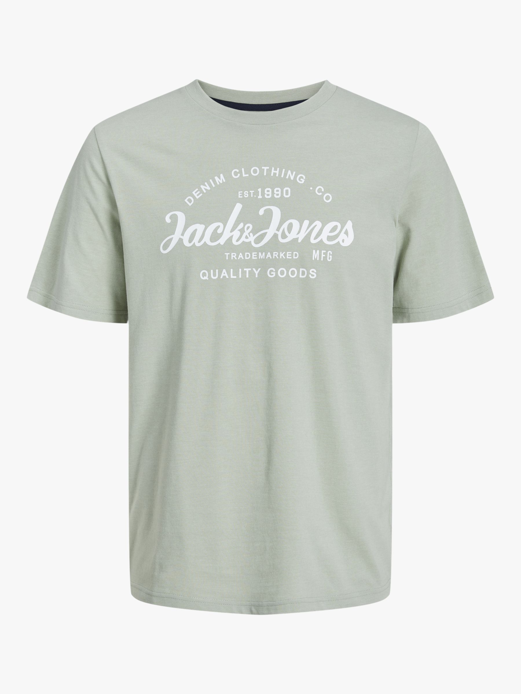 Buy Jack & Jones Forest Logo Crew Neck T-Shirt & Shorts Set, Desert Sage Online at johnlewis.com