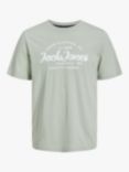 Jack & Jones Forest Logo Crew Neck T-Shirt & Shorts Set, Desert Sage