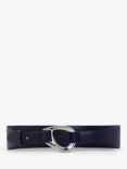 Jasper Conran London Bee Leather Belt, Navy