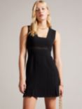 Ted Baker Ellinia Shift Mini Dress, Black, Black
