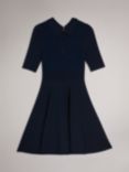 Ted Baker Hillder Delicate Pointelle Knit Dress, Navy, Navy