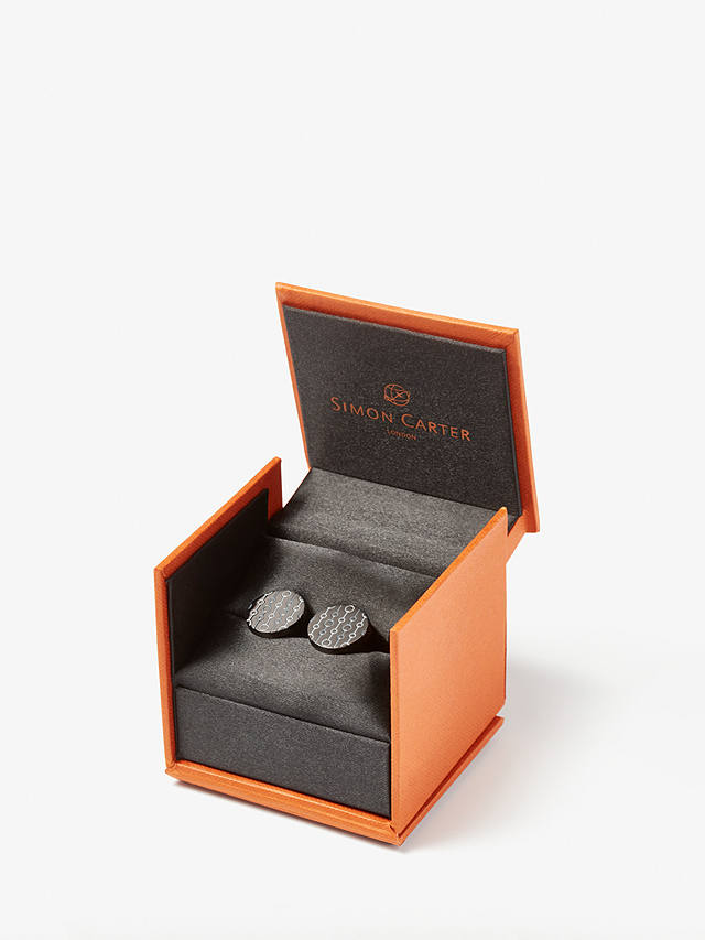 Simon Carter 70's Chain Cufflinks, Gunmetal