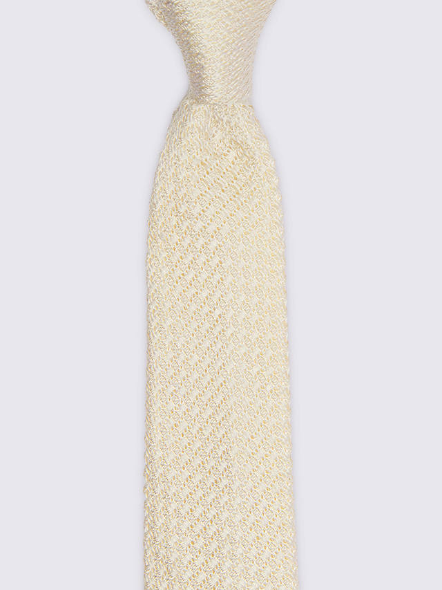 Moss Textured Tie, Beige