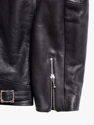 Nudie Jeans Eddy Rider Leather Jacket, Black