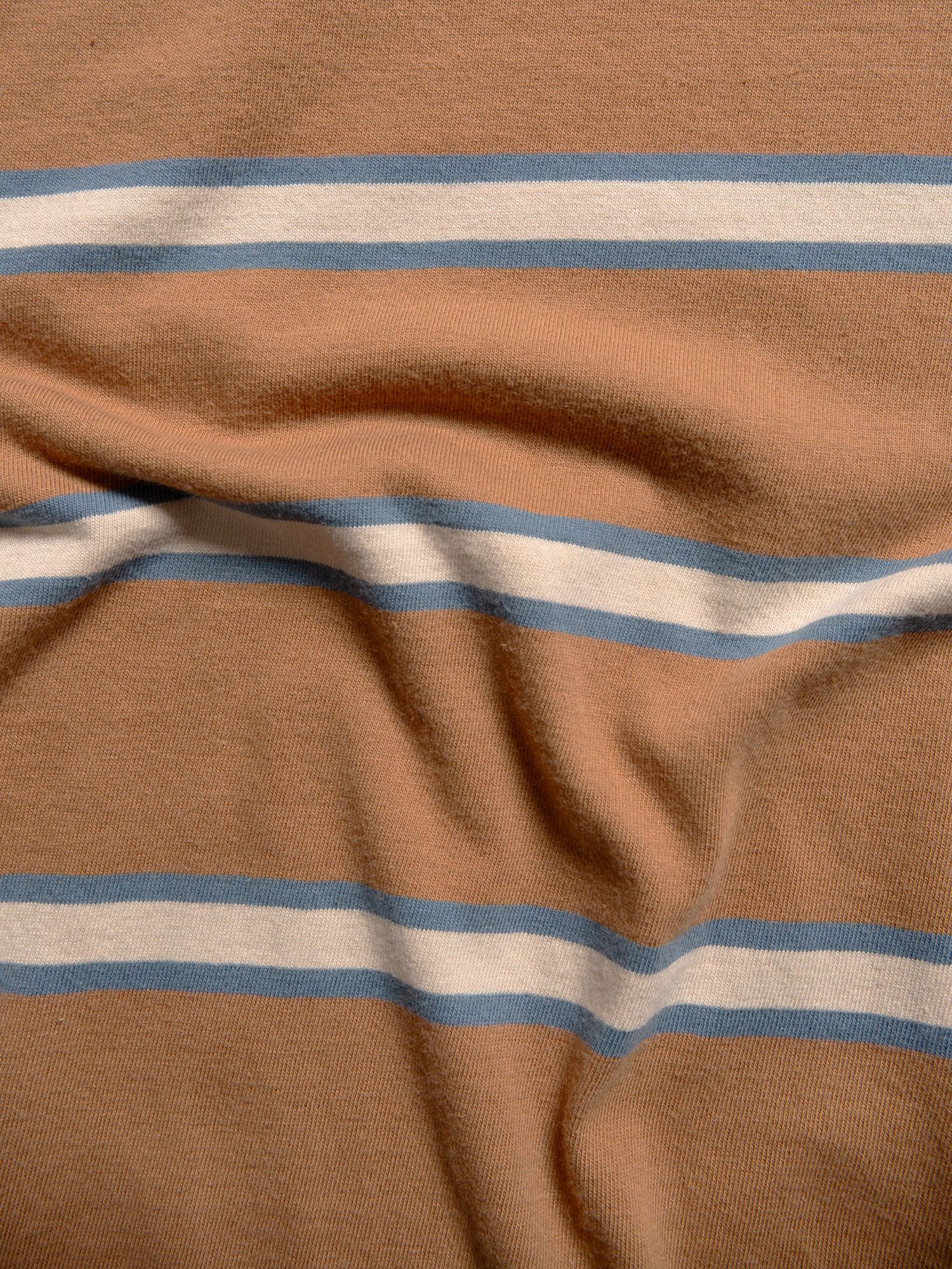 Nudie Jeans Leffe Stripe T-Shirt, Brown/White, XL