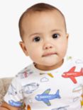 Mini Cuddles Baby Planes, Trains & Automobile Graphic Bodysuits, Pack of 3, Multi