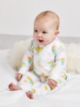 Mini Cuddles Baby Tropical Floral & Tropical Bird Top, Bodysuit & Leggings Set, Pack of 4, Pink/Multi