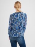 Hobbs Sasha Long Sleeve Blouse, Blue/Multi