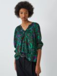 Velvet by Graham & Spencer Reeve Abstract Print Blouse, Green/Multi