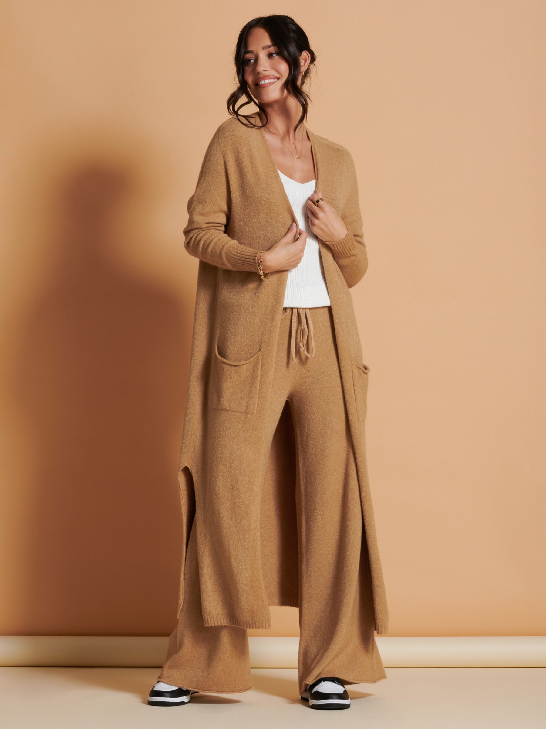 Beige on sale longline cardigan