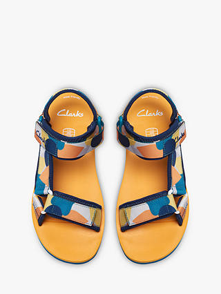 Clarks Kids' Peak Web Water Resistant Sandals, Teal