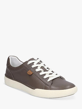 Josef Seibel Claire 01 Low Top Leather Trainers, Grey
