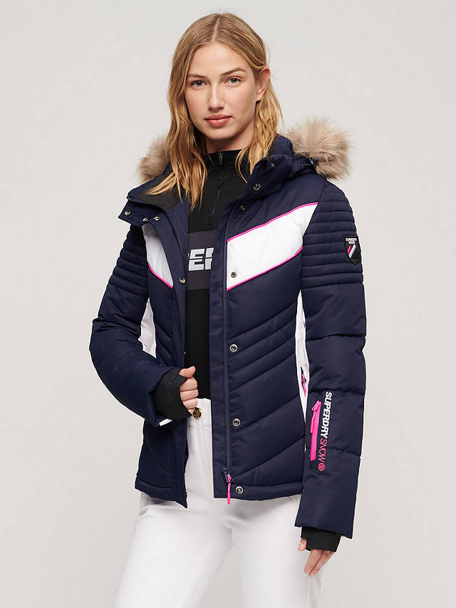 Superdry Ski Luxe Women's Puffer Jacket, Rich Navy
