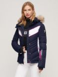 Superdry Ski Luxe Women's Puffer Jacket, Rich Navy