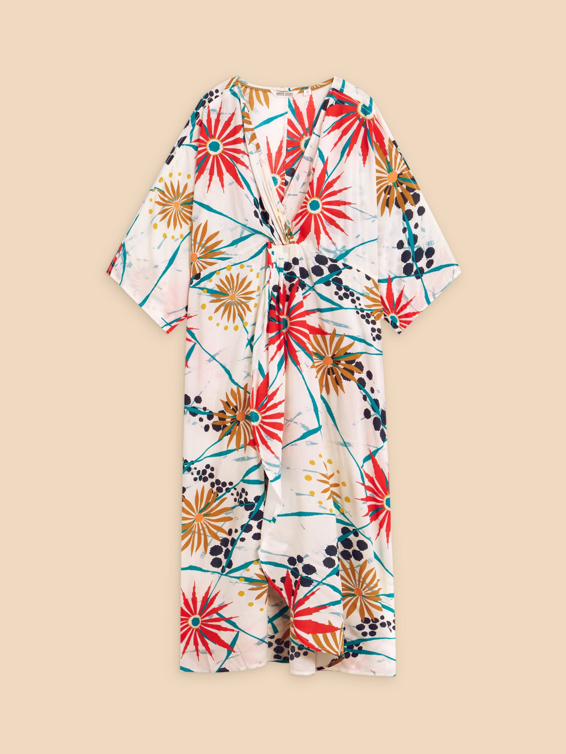 Buy White Stuff Cleo Floral Kimono, Ivory/Multi Online at johnlewis.com